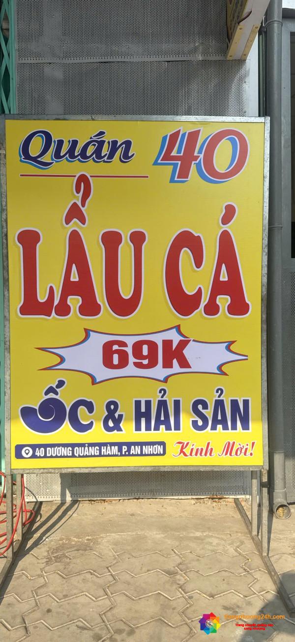 CƠ HỘI HIẾM – SANG NHƯỢNG QUÁN ĂN ĐANG RA TIỀN MỖI NGÀY – GÒ VẤP