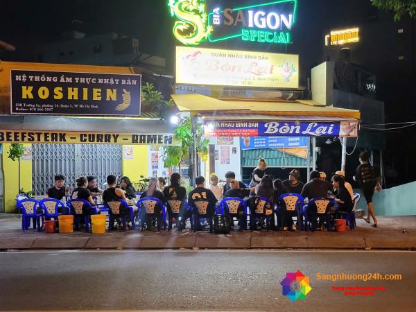 SANG NHƯỢNG QUÁN ĐẸP – MẶT TIỀN TRƯỜNG SA, BÌNH THẠNH | GIÁ SANG 150 TRIỆU